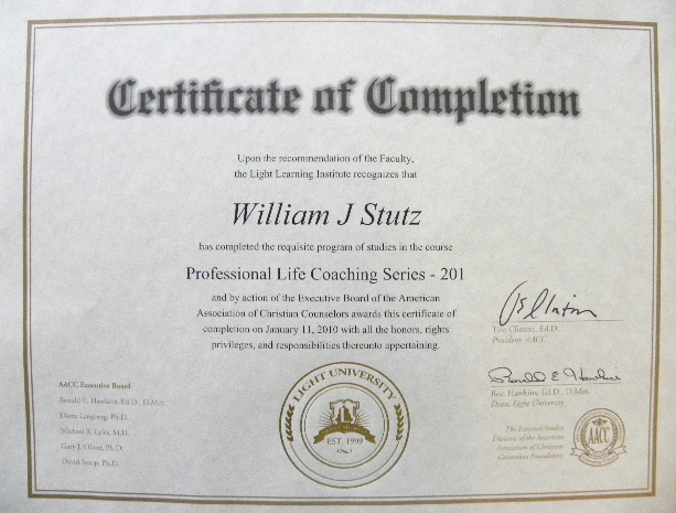 Professional Life Coaching Certificate