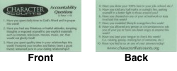 Teens Laminated Accountability Questions